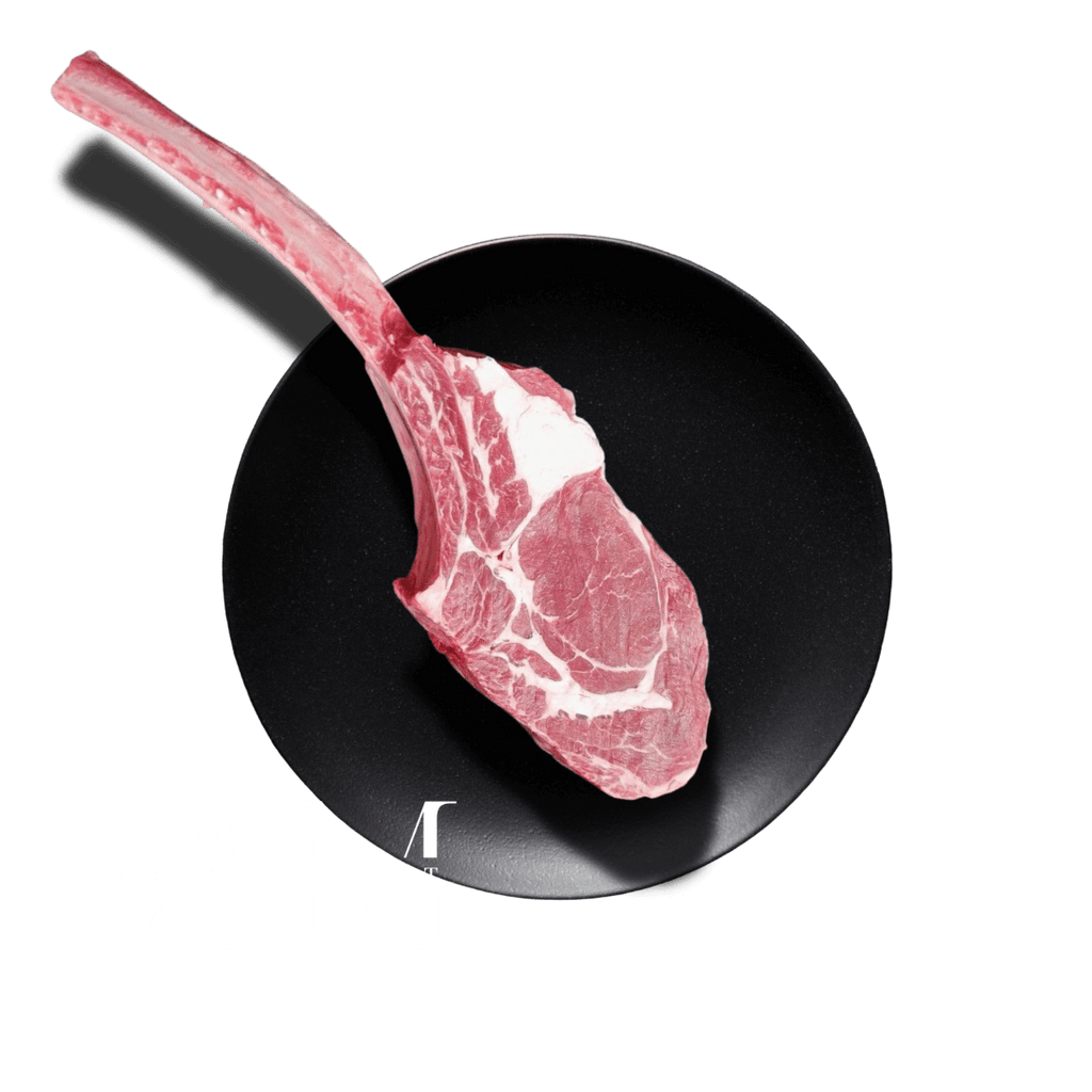 100 Days Grain-fed Beef Tomahawk at $75 only from Adam's Meat