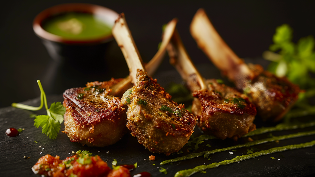 PARMESAN CRUMBED LAMB CUTLETS WITH SALSA VERDE | Adam's Meat