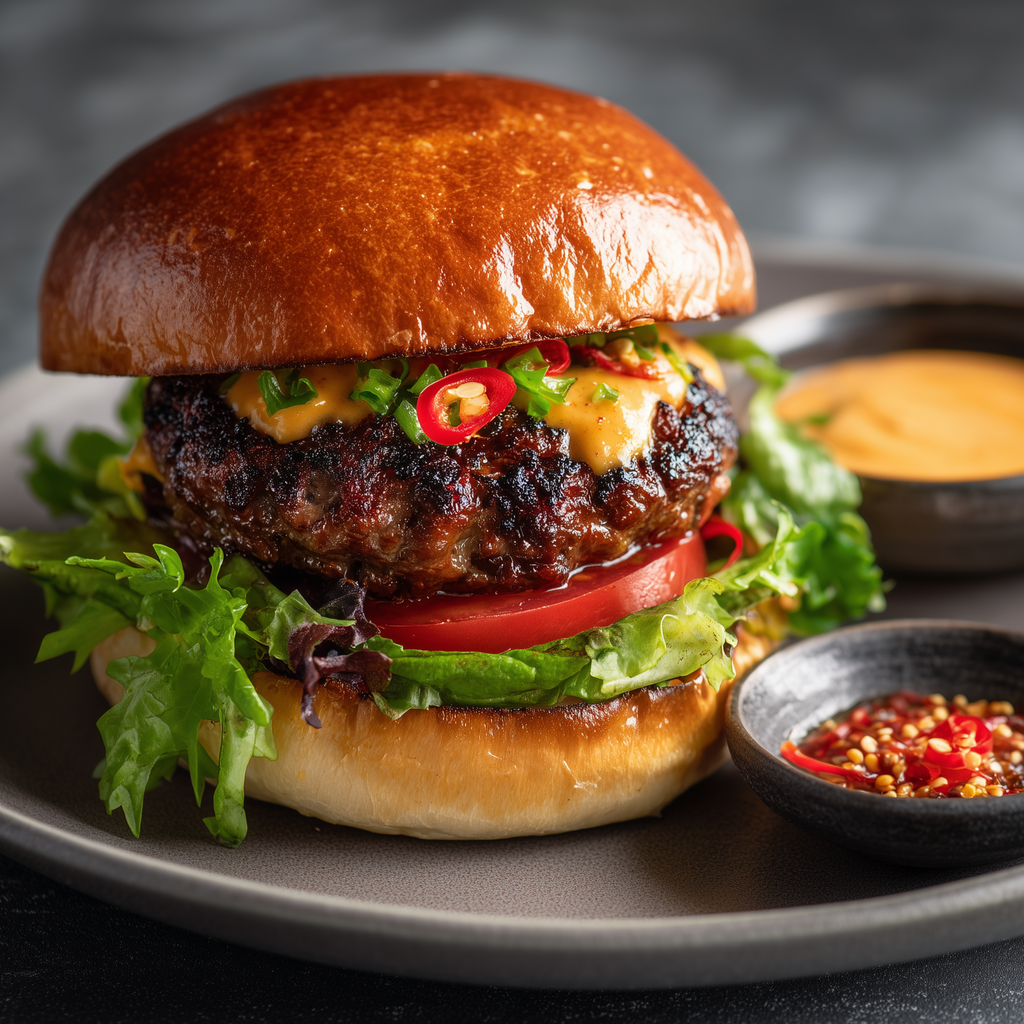 Wagyu Sambal-Chilli Mayo Burger